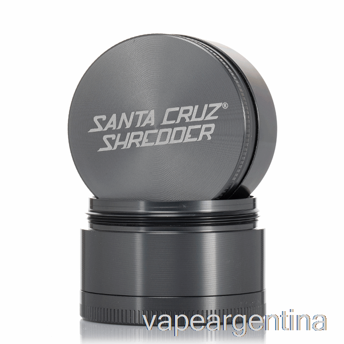 Trituradora Santa Cruz 2.2 Pulgadas Molinillo Mediano De 4 Piezas Gris (53 Mm) Vape Argentina